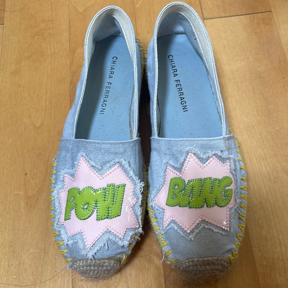 Brand New. Never worn.  Chiara Ferragni slip on espadrilles